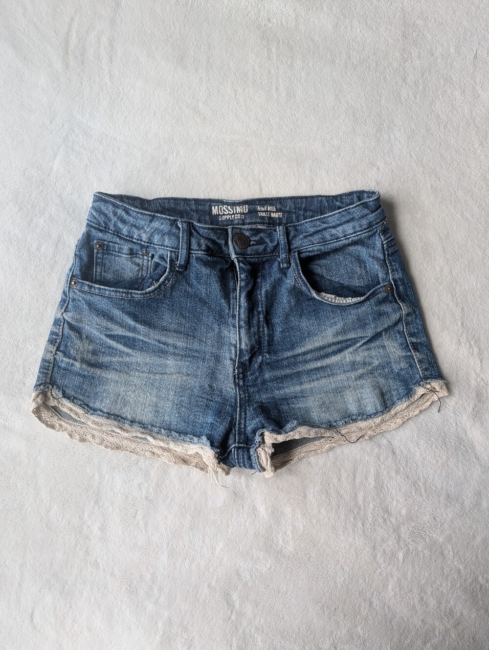 2000's Mossimo Denim Shorts With Lace